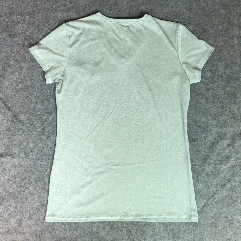 Ohio Bobcats Womens Shirt‎ Large Green Tee Short Sleeve Striped Top NCAA Soccer